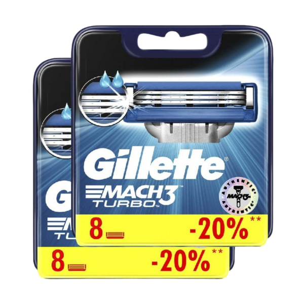 Сменные кассеты Gillette Mach3 Turbo 16 шт.