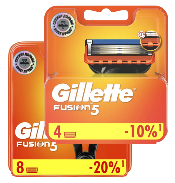 Сменные кассеты Gillette Fusion5 12 шт.