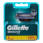 Сменные кассеты Gillette Mach3 4 шт.