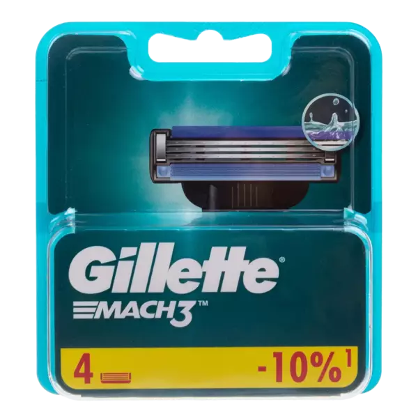 Сменные кассеты Gillette Mach3 4 шт.